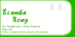 bianka meng business card